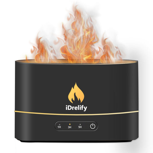 DreamAura™ Flame Aura Diffuser – Cozy Flame Effect Humidifier & Essential Oil Diffuser